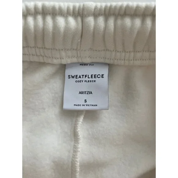 Aritzia Cozy Sweatfleece Mega Jogger Light Birch NWT - Picture 4 of 7
